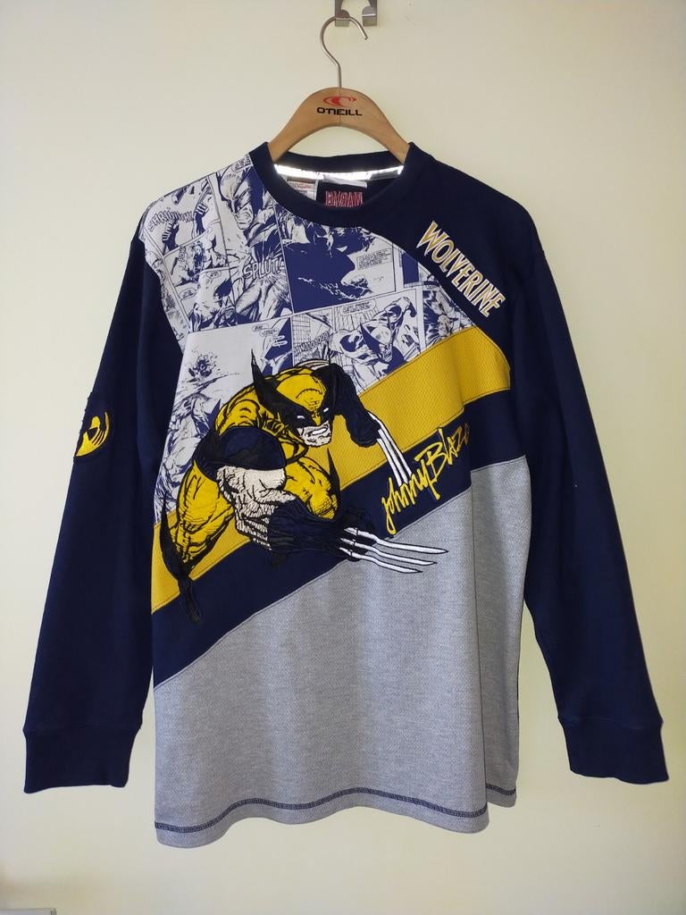 Johnny Blaze Wolverine vintage sweatshirt, Ophalen, Maat 48/50 (M)