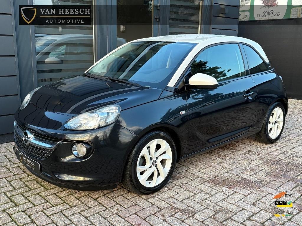 Opel Adam 1.2 Jam Favourite | Airco Navi Two-tone | 2016, Auto diversen, Schadeauto's, Ophalen, 1229 cc, Zwart, Handgeschakeld