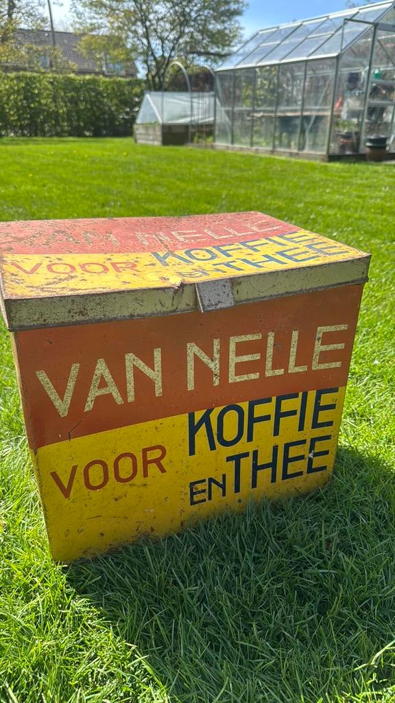 Bewaarblik Van Nelle, Verzamelen, Blikken, Ophalen of Verzenden, Gebruikt, Koffie, Van Nelle