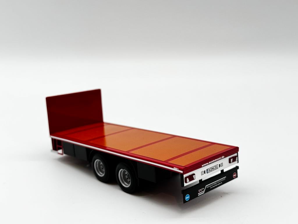 WSI VLAKKE AANHANGER MAMMOET BROSHUIS, Hobby en Vrije tijd, Modelauto's | 1:50, ., Nieuw, Ophalen of Verzenden, .