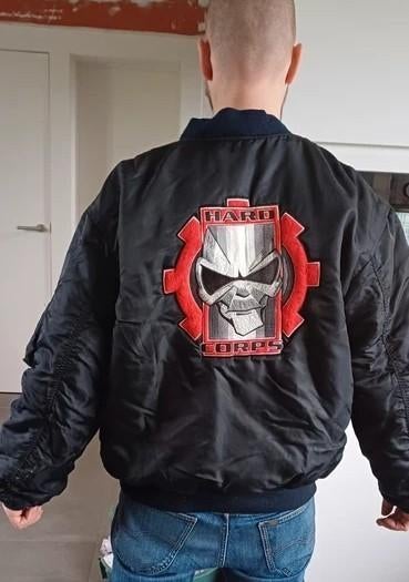 Hardcorps Bomber Jacket (90's original), Kleding | Heren, Thunderdome, Zwart, Maat 56/58 (XL), Ophalen of Verzenden