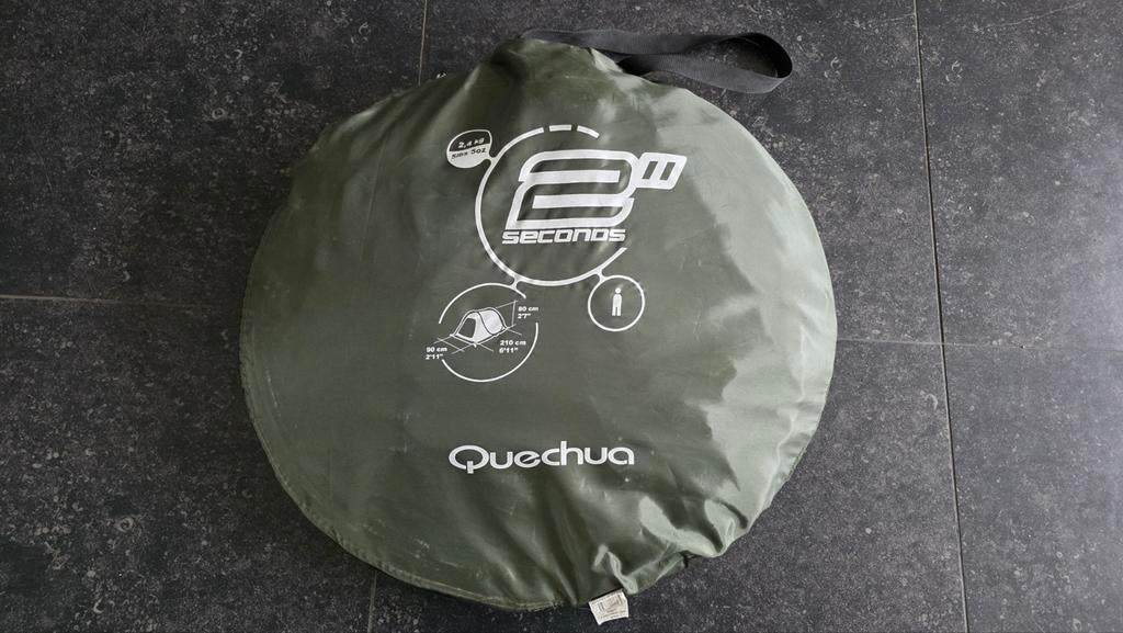 Decathlon Quechua 2 seconds pop-up tent voor 1 persoon, Caravans en Kamperen, Tenten, Ophalen, Gebruikt
