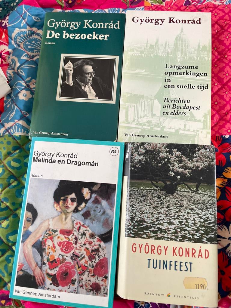 Vier boeken van György Konrád, Ophalen of Verzenden, Gelezen, Nederland