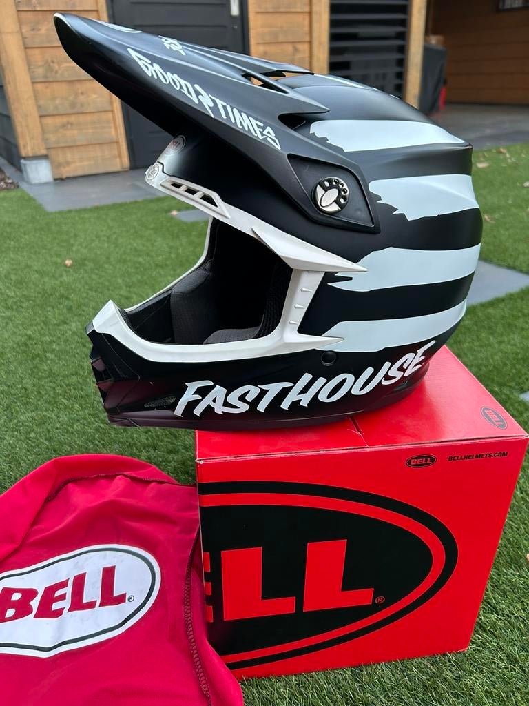 Bell Moto-9 Mips crosshelm Fasthouse (L), Motoren, Kleding | Motorhelmen, Overige merken, Offroadhelm, Ophalen of Verzenden, L