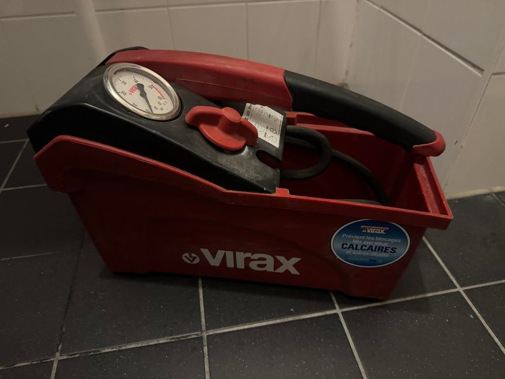 Virax persbak druktestpomp 50bar - 5 liter, Gebruikt, 10 bar of meer, Ophalen of Verzenden, Minder dan 200 liter/min