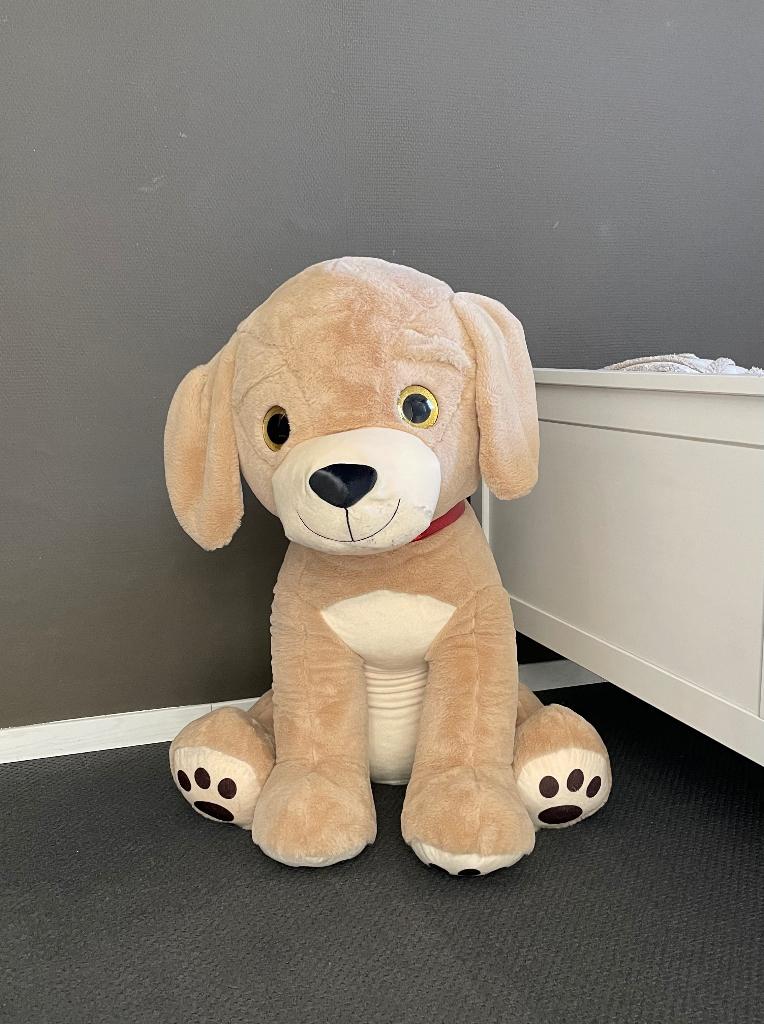 Grote knuffel hond, Ophalen, Zo goed als nieuw, Hond, Groot (groter dan 80 cm)