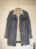 Gevoerde spijkerjas lang 40 dames, Maat 38/40 (M), H&M, Blauw, Ophalen of Verzenden