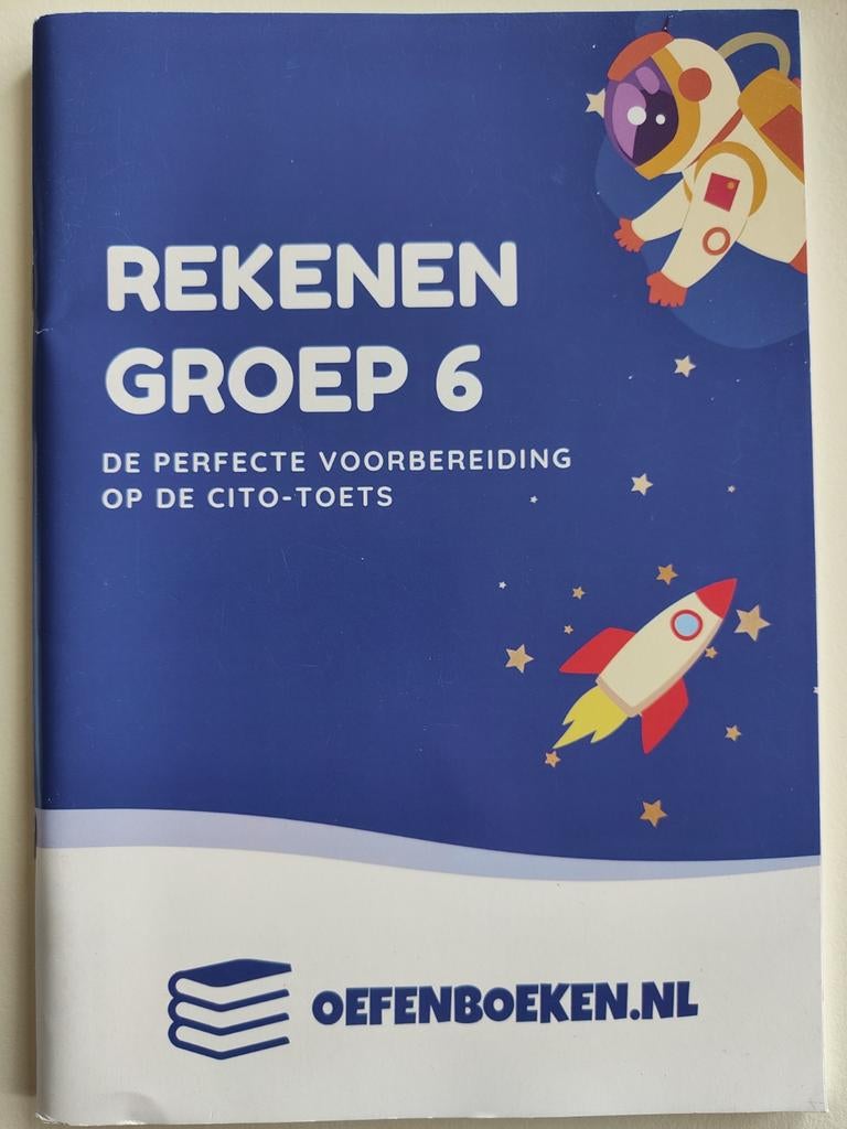 Oefenboek Rekenen Groep 6 Cito-toets, Boeken, Ophalen of Verzenden, Zo goed als nieuw, Overige niveaus, Nederlands