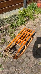 Houten slee, Ophalen, Gebruikt