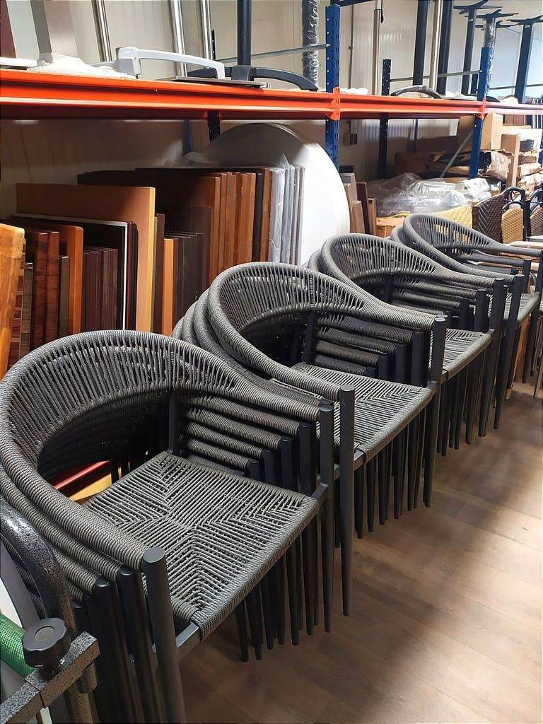Stoel 'Rhea’, Ophalen, Nieuw, Grijs, Vijf, Zes of meer stoelen
