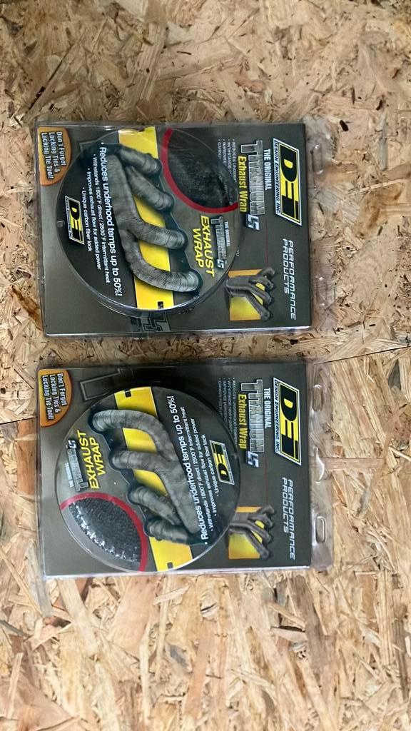 2x Exhaust heat wrap/ uitlaat warmte wrap, Auto-onderdelen, Uitlaatsystemen, Nieuw, Ophalen of Verzenden