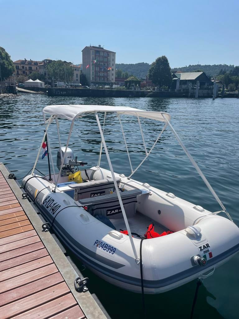 ZAR mini ALU 14 RIB en Honda BF40 PK buitenboordmotor, Watersport en Boten, Rubberboten, Aluminium, Zo goed als nieuw, Benzine