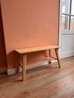 Klein bankje naturel kleur, Huis en Inrichting, Ophalen, Gebruikt, Rechthoekig, Minder dan 55 cm