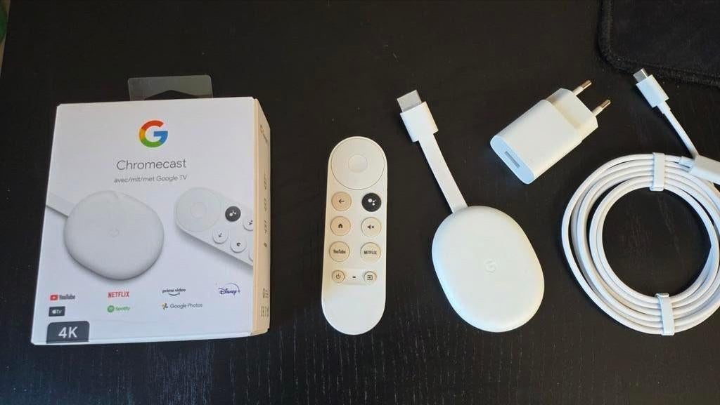 Google Chromecast met Google TV (4K), Ophalen of Verzenden, Zo goed als nieuw, HDMI, Zonder harde schijf