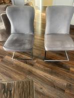 Landelijke eetkamerstoelen, Huis en Inrichting, Stoelen, Ophalen of Verzenden, Grijs, Vier