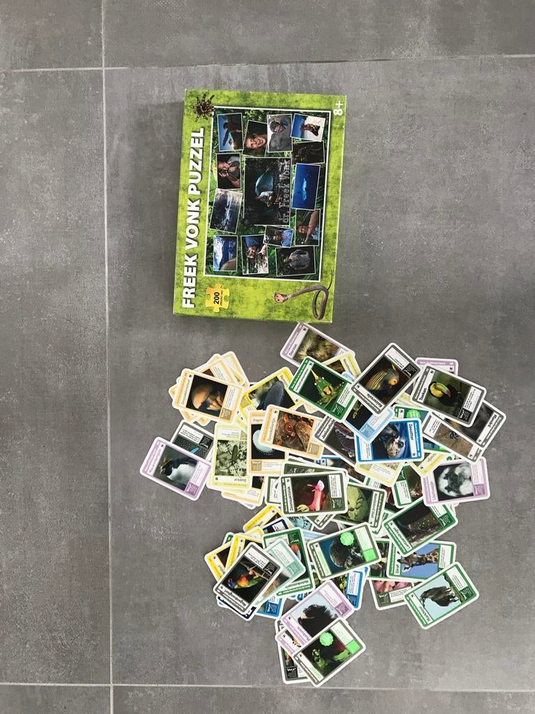 Freek Vonk puzzel met veel dierenweetkaartjes te koop, Ophalen of Verzenden, Zo goed als nieuw, Jongen of Meisje