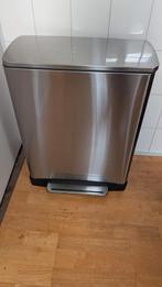 Eko Pedaalemmer E-Cub RVS Prullenbak Vuilnisbak, Met pedaal, 50 tot 75 cm, 40 liter of meer, Ophalen of Verzenden