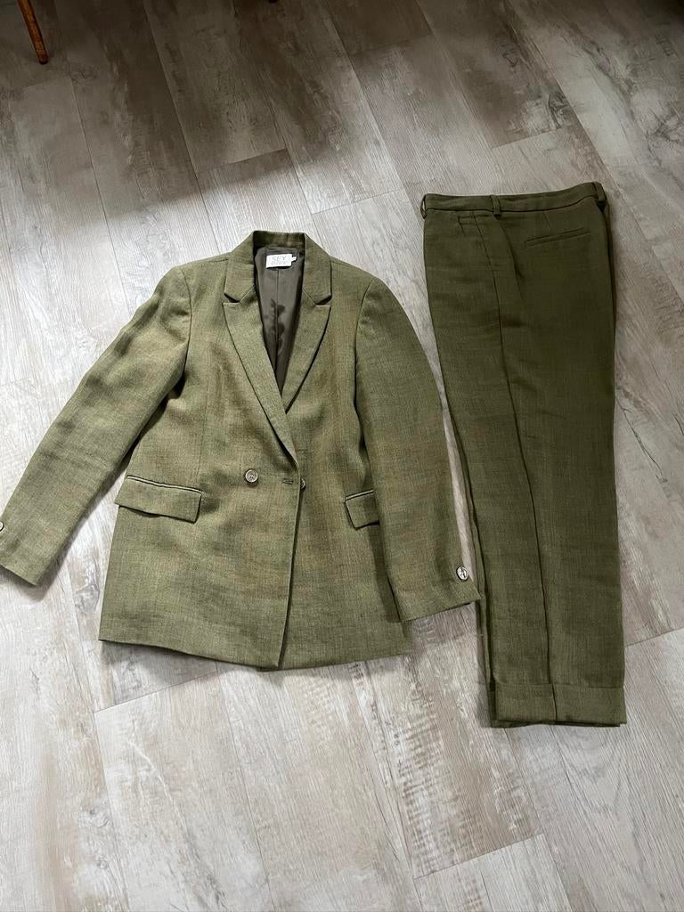 Groen colbert maat 40 sey studio, Ophalen of Verzenden, Zo goed als nieuw, Maat 38/40 (M), Groen