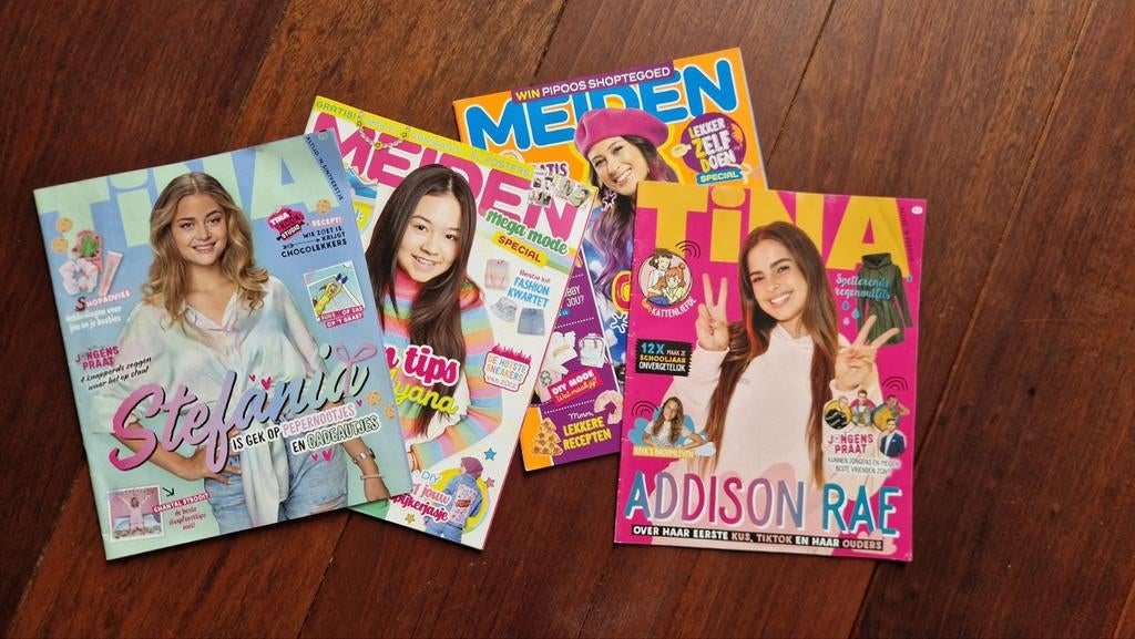 Meiden en Tina tijdschriften en boeken - Grote stapel, Ophalen, Gelezen, Damesbladen