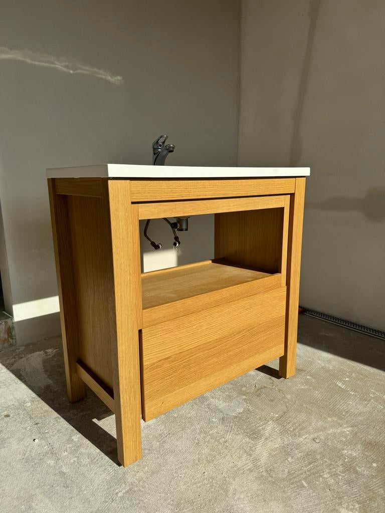 Badkamer meubel staand 80 cm, Huis en Inrichting, Badkamer | Badkamermeubels, Ophalen, Gebruikt, 50 tot 100 cm, Minder dan 100 cm