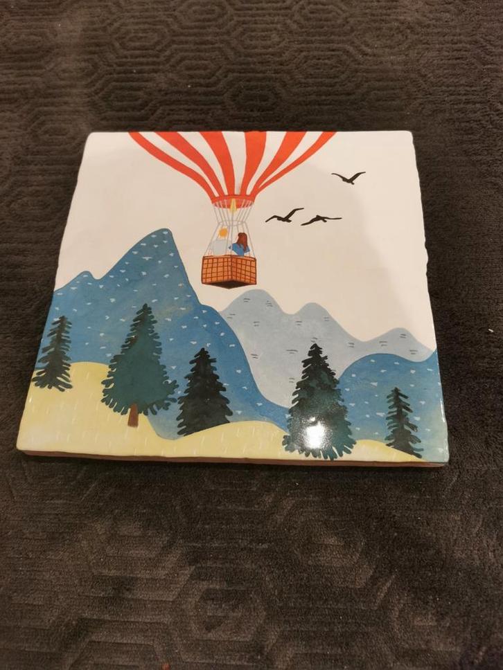 Storytiles tegel 20x20cm - in de wolken met jou, Huis en Inrichting, Woonaccessoires | Wanddecoraties, Zo goed als nieuw, Ophalen of Verzenden