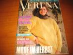 Verena, 9/88: Mode im Herbst, Stricken + Nähen, Ophalen of Verzenden, Zo goed als nieuw, Overige onderwerpen