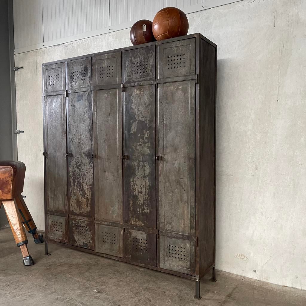 Oude lockerkast, vintage locker, industriële kast, Ophalen