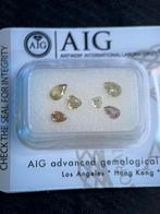 6 pear-cut diamanten 1,04ct very good (255), Ophalen of Verzenden, Zo goed als nieuw