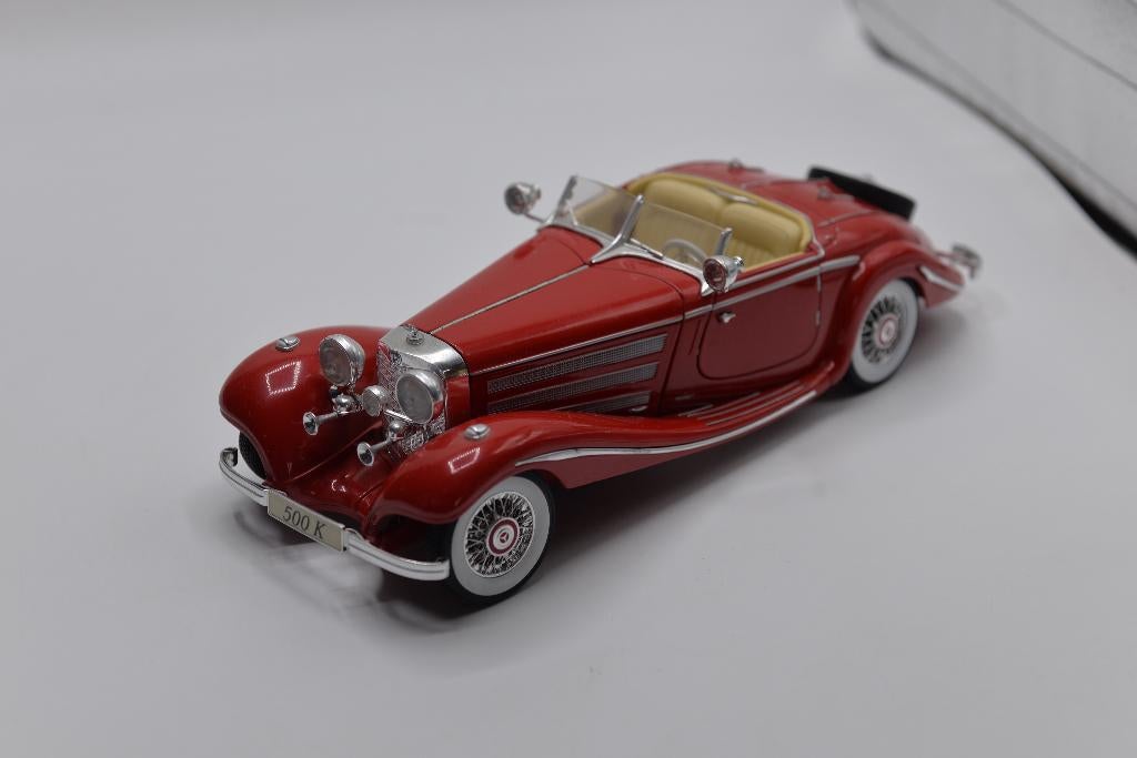 Maisto Mercedes Benz 500K 1:18, Maisto, -, Ophalen of Verzenden, Zo goed als nieuw