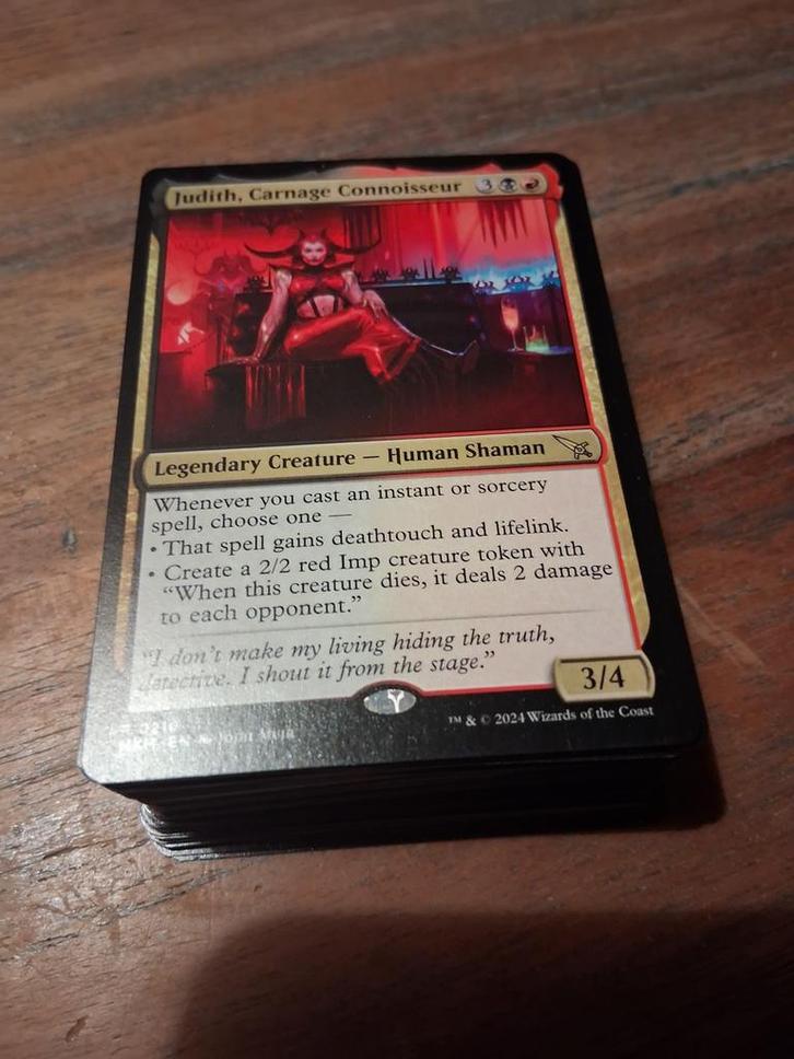 Magic the gathering deck judith, Hobby en Vrije tijd, Verzamelkaartspellen | Magic the Gathering, Zo goed als nieuw, Speeldeck