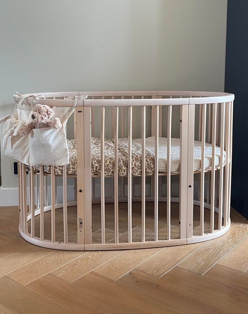 Stokke sleepi ledikant en juniorbed naturel white wash, Kinderen en Baby's, Babywiegjes en Ledikanten, Ophalen, Zo goed als nieuw