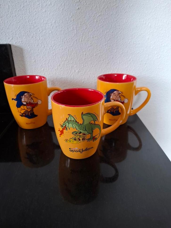 Efteling chocolade melk mokken sprookjesboom, Verzamelen, Glas en Borrelglaasjes, Zo goed als nieuw, Overige typen, Ophalen