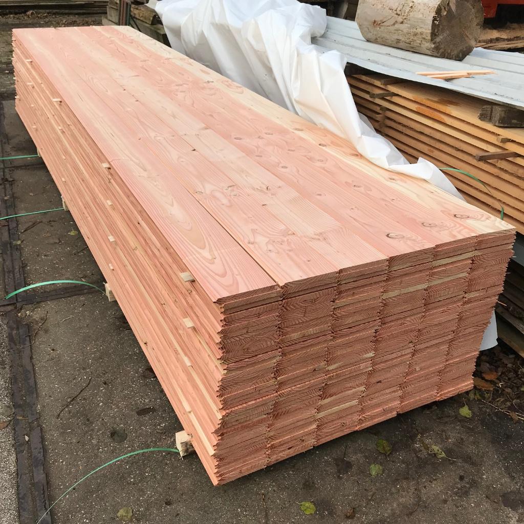 Douglas dakbeschot / vellingdelen planken, Ophalen, Minder dan 25 mm, Nieuw, Plank