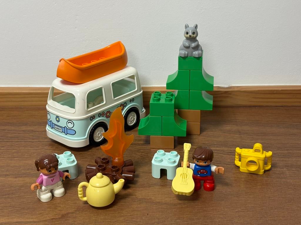 Duplo kampeerbusje met diverse, Ophalen of Verzenden, Zo goed als nieuw, Duplo