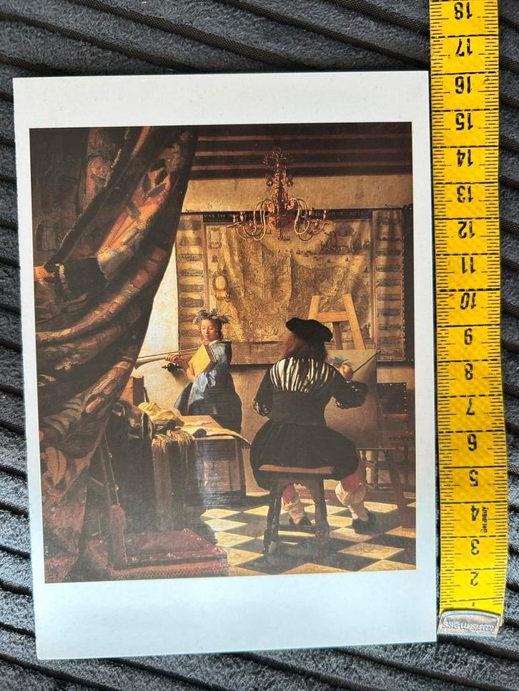 698. Kunstkaart Jan Vermeer, Verzamelen, Ansichtkaarten | Themakaarten, Ongelopen, Ophalen of Verzenden