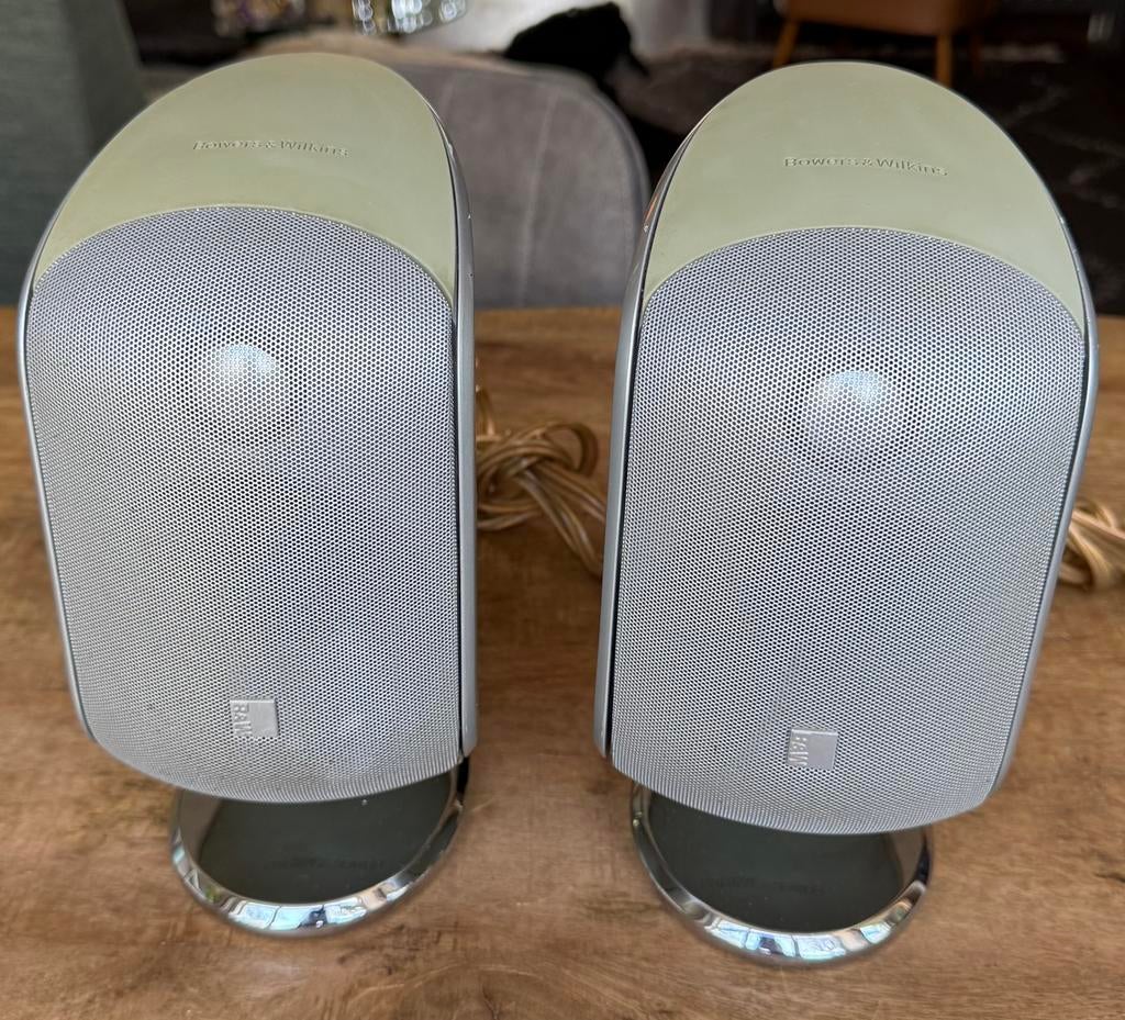 B&W M-1, Zo goed als nieuw, 120 watt of meer, Front, Rear of Stereo speakers, Ophalen