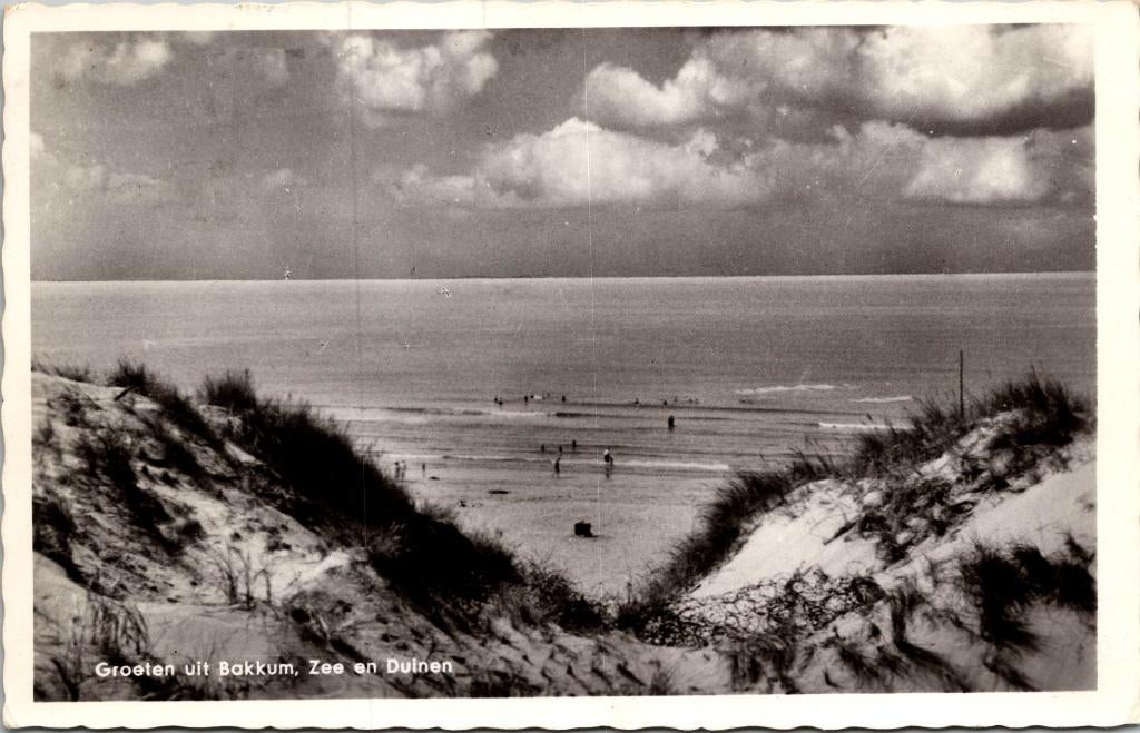 Bakkum - Zee en duinen (1961), Verzenden, 1940 tot 1960, Gelopen, Noord-Holland