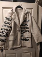 Wollen Lifestyle Jas met Tekst, Lifestyle, Wit, Maat 42/44 (L), Ophalen of Verzenden