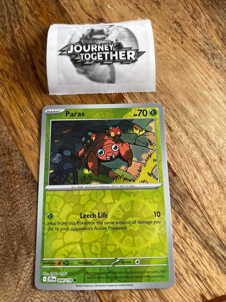 Pokémon Kaart Paras 004/159 Scarlet & Violet, Ophalen of Verzenden, Zo goed als nieuw, Losse kaart