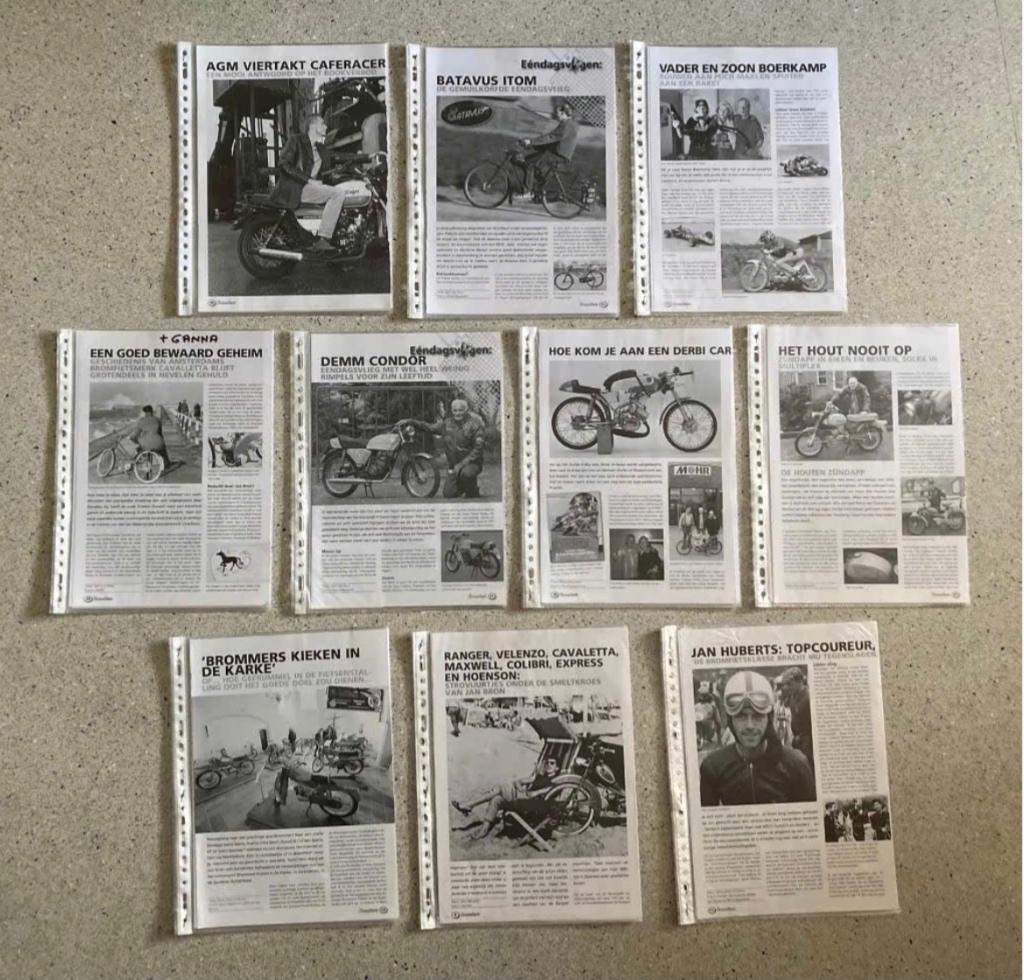 Unieke Map met veel documentatie diverse brommers set 1, Verzenden, Zo goed als nieuw