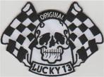 Lucky 13 Original stoffen opstrijk patch embleem #2, Ophalen of Verzenden, Nieuw