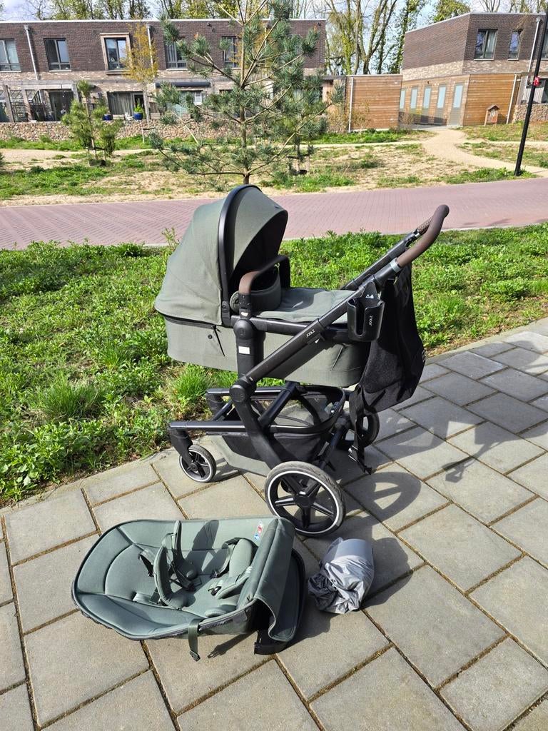 Joolz Day+ Complete Set Groen - Kinderwagen met Reiswieg, Kinderen en Baby's, Kinderwagens en Combinaties, Gebruikt, Verstelbare duwstang