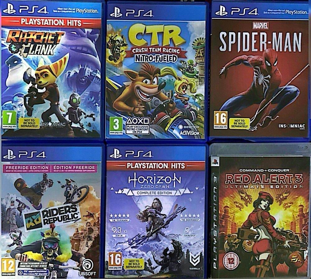 PS4 Games: Ratchet & Clank, Spider-Man, Horizon Zero Dawn, Spelcomputers en Games, Games | Sony PlayStation 4, Avontuur en Actie