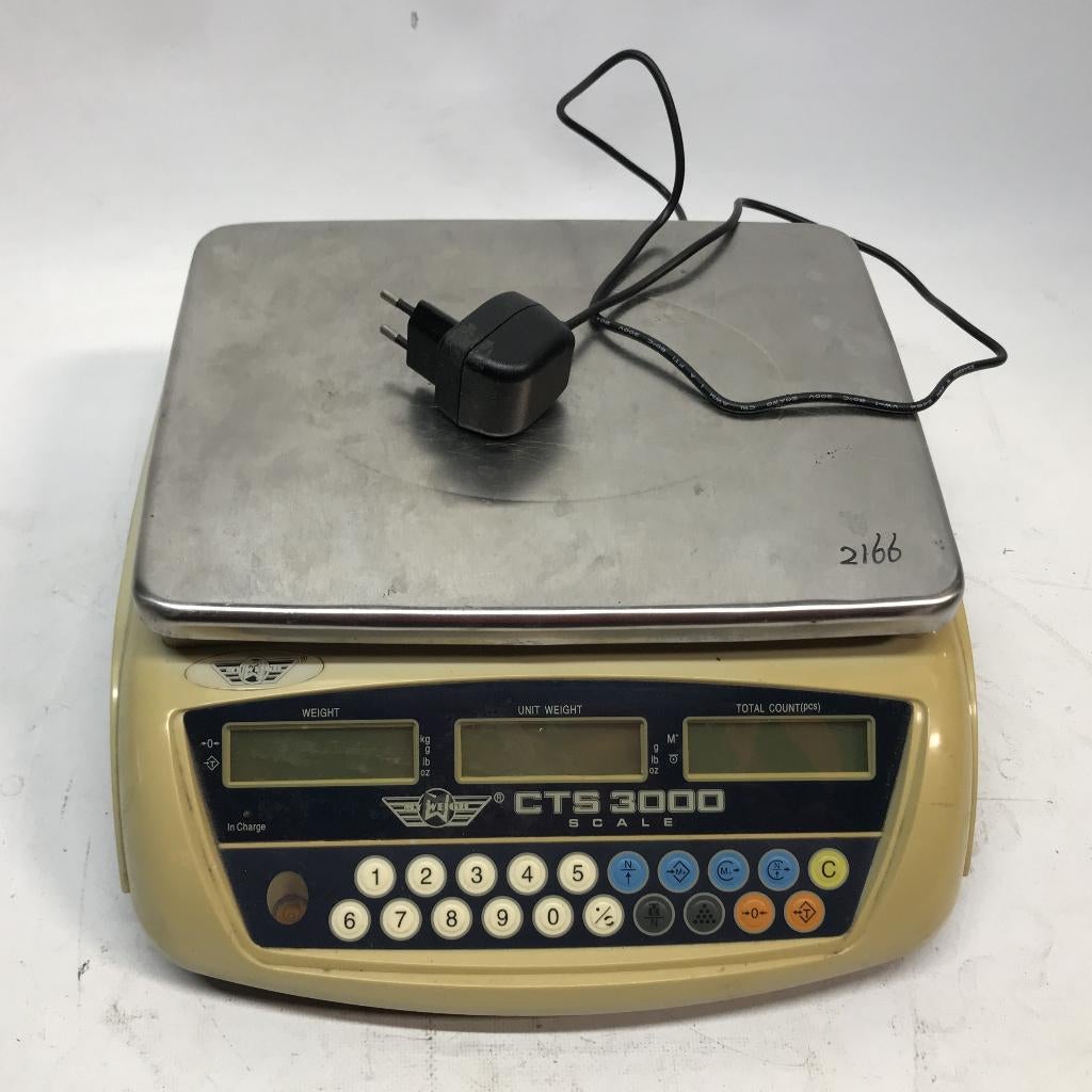 Telweegschaal, Electronics Presision, CTS-3000, 230 volt, Witgoed en Apparatuur, Weegschalen, Ophalen, Gebruikt, Keukenweegschaal