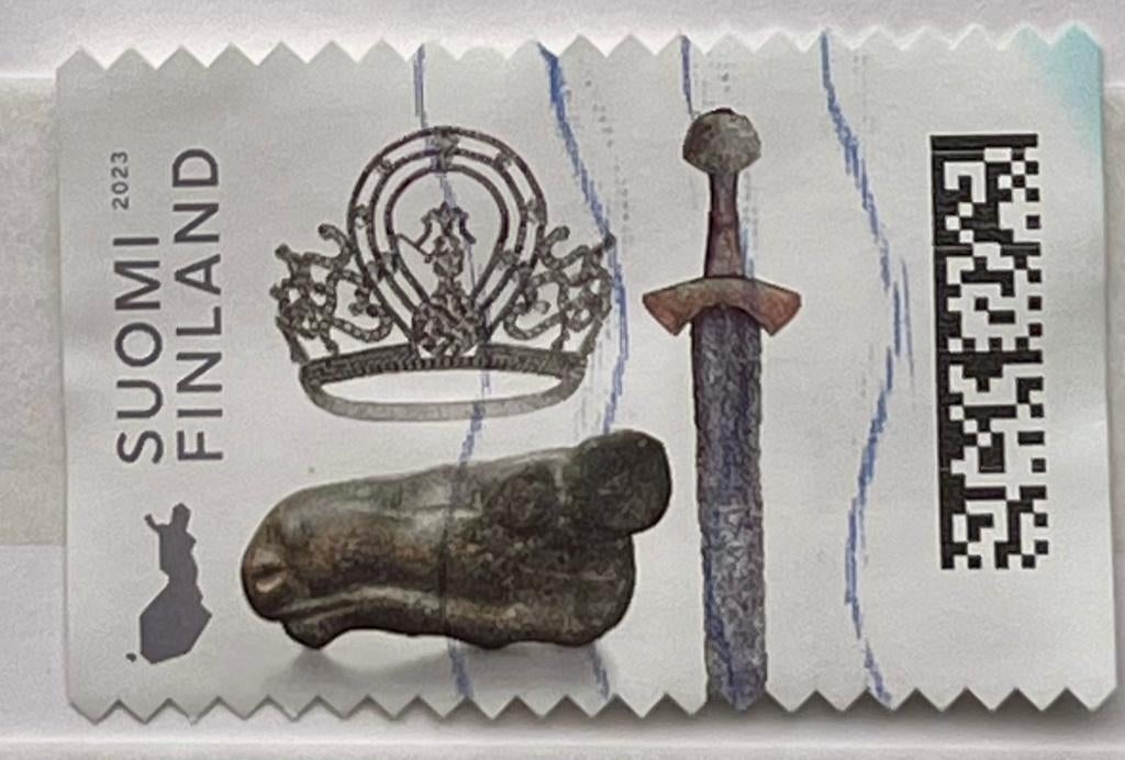 Postzegel Finland 2023 100 jaar Finse museumvereniging, Verzenden, Finland, Gestempeld