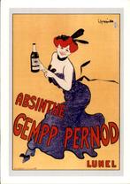 promotiekaart oude poster Absinthe gemp pernod, Verzamelen, Verzenden, 1980 tot heden, Ongelopen, Overige thema's