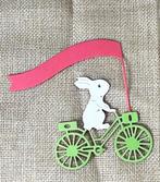 snijmal Haasje op fiets met vaandel NIEUW, Ophalen of Verzenden, Nieuw, Fantasie, Pons of Mal