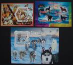 - 662 - 3 Blokken met Honden., Verzenden, Gestempeld, Dier of Natuur