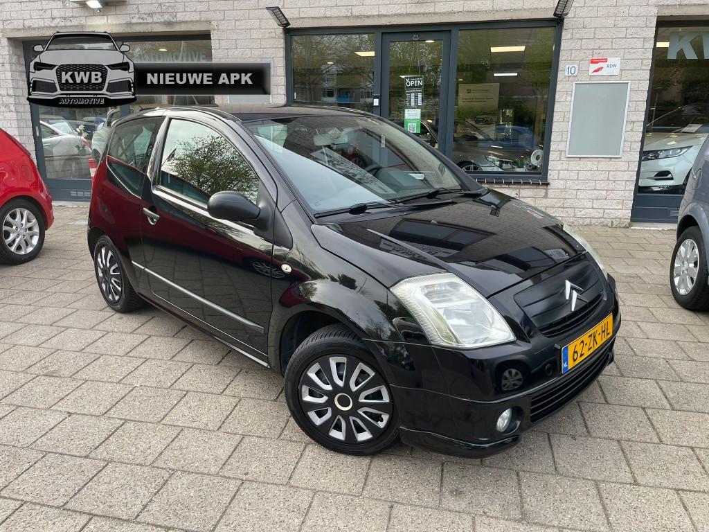 Citroën C2 1.4i Airco Distributie VV Dealer onderhouden NAP, Auto's, Citroën, 450 kg, 4 cilinders, 965 kg, Zwart