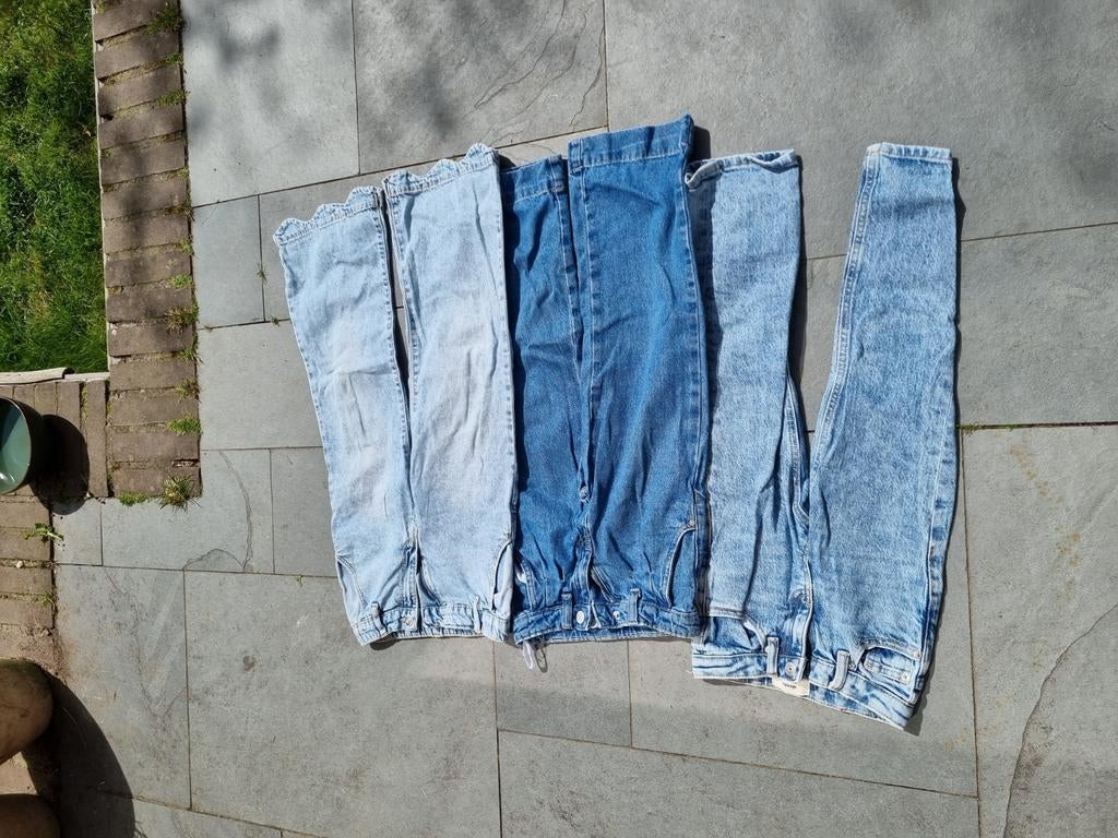 Spijkerbroeken 116 en 110 - Shoeby & Zeeman + flared broek, Broek, Gebruikt, Meisje, Shoeby, Zeeman